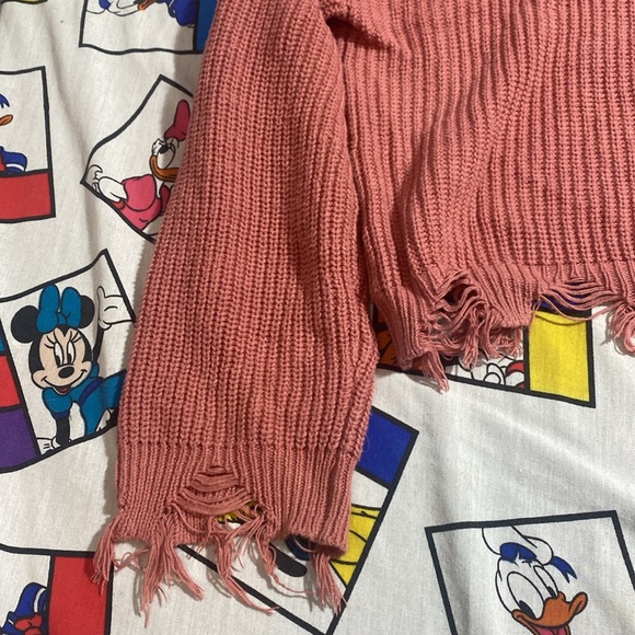 Hooked Up Oversized Cropped Knit Zipper Hoodie - Picture 4 of 11